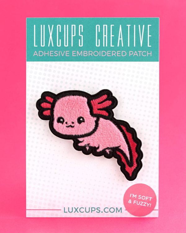 Axolotl Fuzzy Sticky Patch on Sale - Image 2