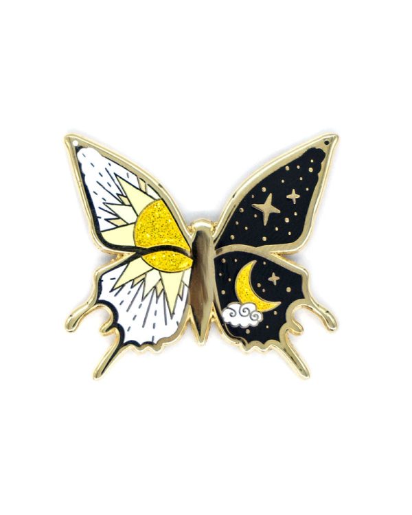 Day & Night Butterfly Pin Online Hot Sale